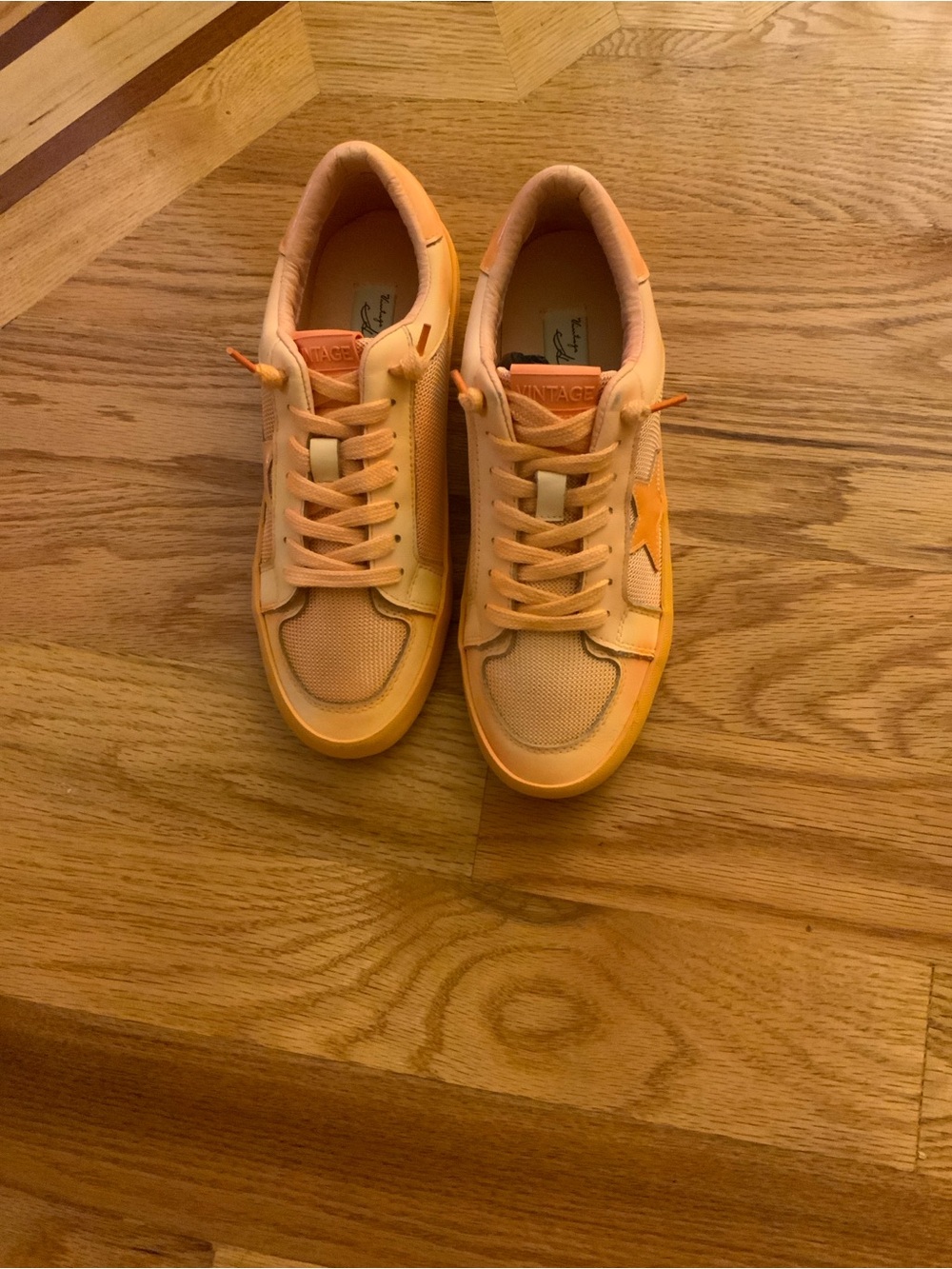 Vintage Havana Orange Low-Top Sneakers